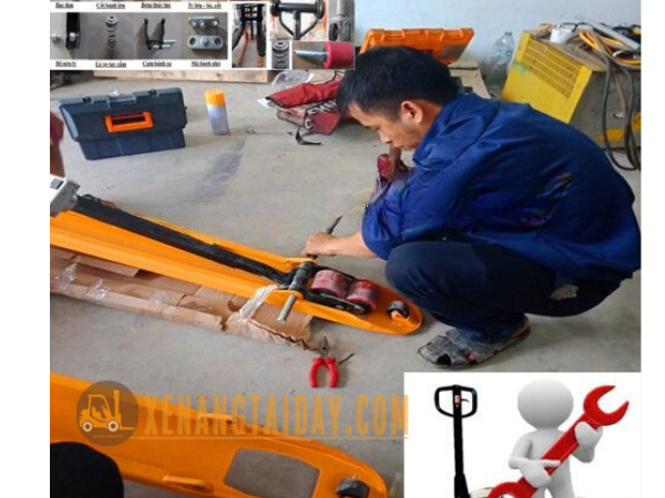Cách Sửa Chữa Xe Nâng Tay Đơn Giản 