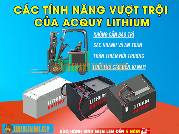 Các tính năng vượt trội của Acquy Lithium