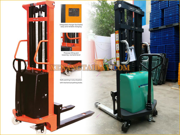 Xe nâng bán tự động