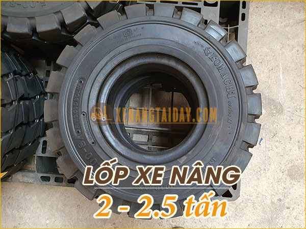 Lốp xe nâng 2 - 2.5 tấn nhập khẩu Thái Lan