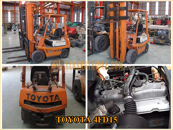 Xe nâng dầu 1.5 tấn Toyota 4FD15