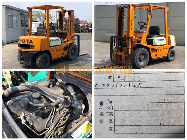 Xe nâng dầu Toyota 4FD25