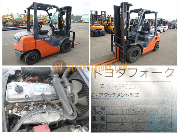 Xe nâng dầu Toyota 8FD25