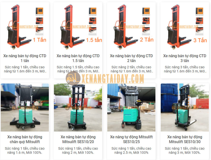 sản phẩm xe nâng bán tự động