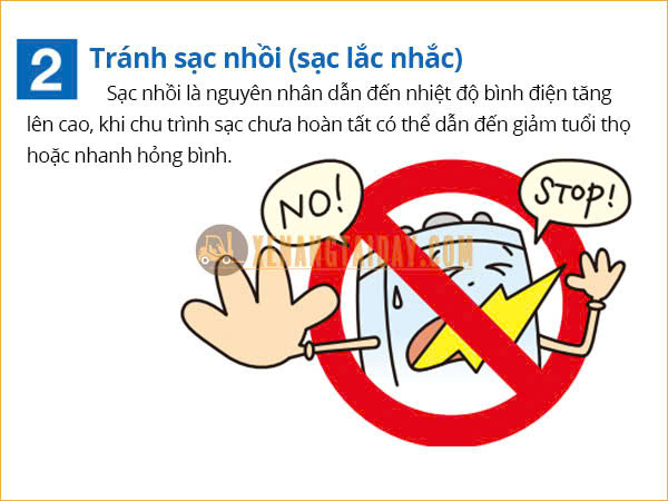 Không sạc nhồi - sạc lắt nhắt bình điện