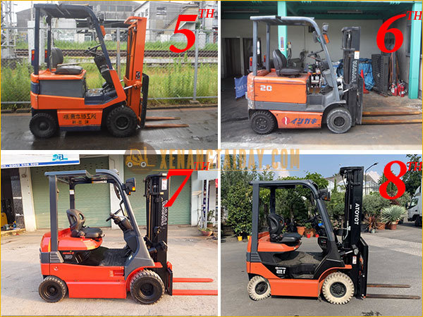 Các sản phẩm xe nâng điện ngồi Toyota qua các thế hệ