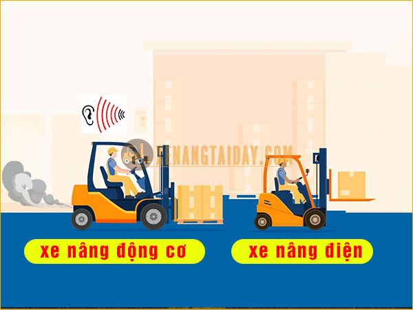 Ưu nhược điểm nổi bật của xe nâng dầu và xe nâng điện 2 tấn