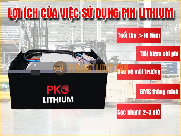 Những lợi ích của pin lithium dành cho xe nâng điện