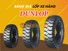 Bảng giá lốp đặc xe nâng Dunlop tháng 6/2022