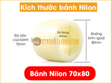 Bánh xe nâng tay 70x80 - Bánh Xe Nâng Tay Nylon