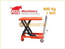 Xe nâng mặt bàn NIULI 800kg WP800, cao 1 mét