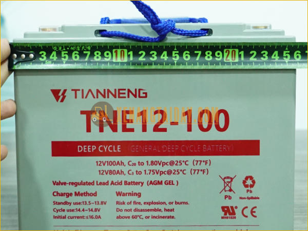 Bình điện xả sâu 12V - 100Ah THIÊN NĂNG (TIANNENG) TNE12-100