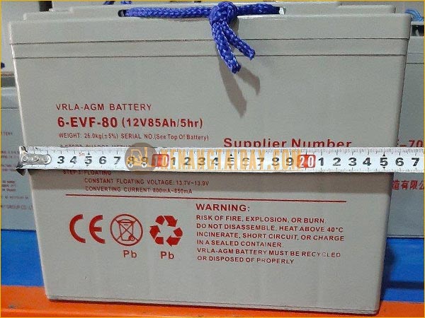 Bình điện xả sâu 12V - 85Ah THIÊN NĂNG (TIANNENG) 6-EVF-80