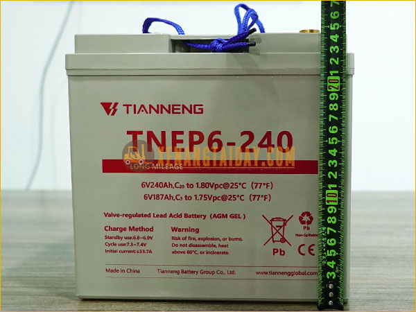 Bình điện xả sâu 6V - 240Ah THIÊN NĂNG (TIANNENG) TNE6-240