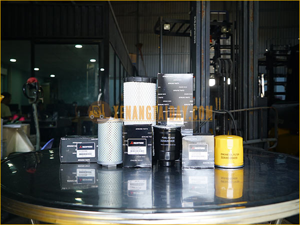 Bộ sản phẩm lọc chính hãng MITSUBISHI cho xe nâng dầu 9137503800, 91E6100112, 32A6201020M, 32A4000400M