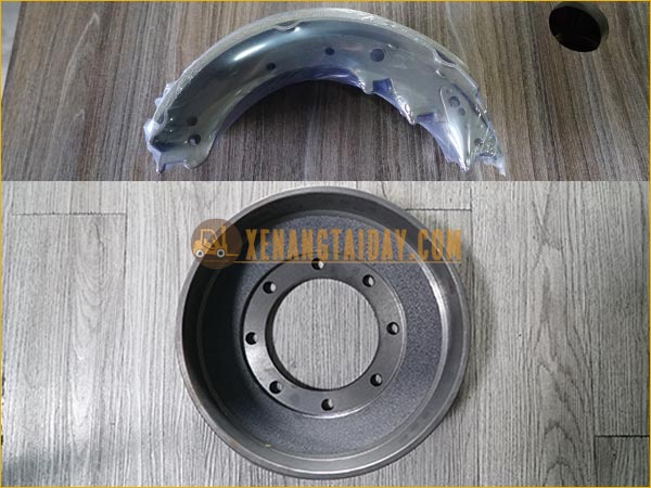 Bộ trống và guốc, bố thắng (má phanh) xe nâng điện ngồi lái MITSUBISHI 3 tấn, 3.5 tấn,...