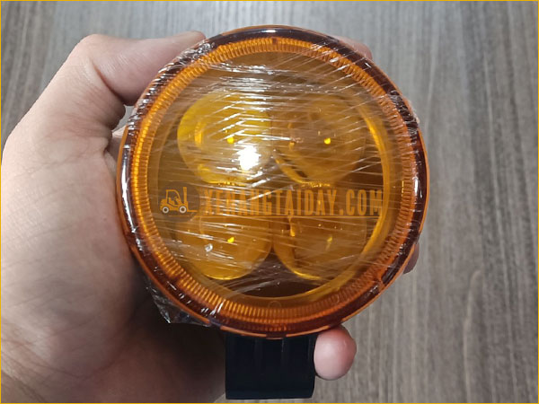 Đèn pha LED tròn 4 bóng chiếu sáng cho xe nâng