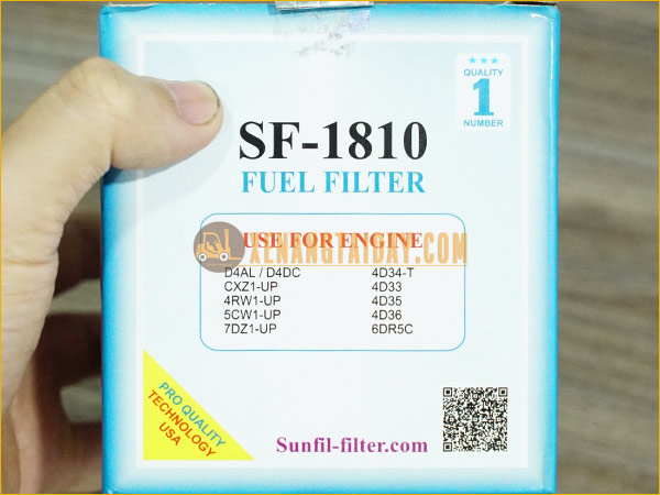 Lọc nhiên liệu xe nâng SUNFIL F-7220 SF-1810