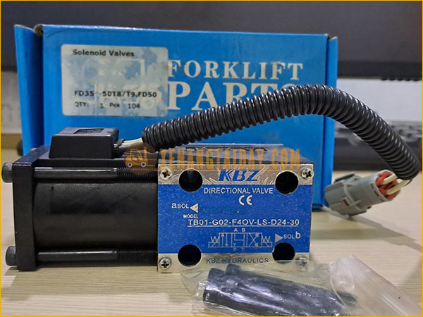 Van solenoid chuyển số 24V hiệu KBZ model TB01-G02-F4OV-LS-D24-30