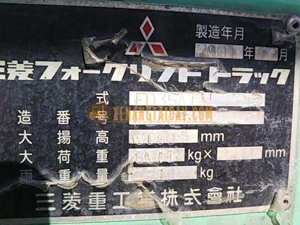 Xe Nâng Dầu MITSUBISHI FD35AT