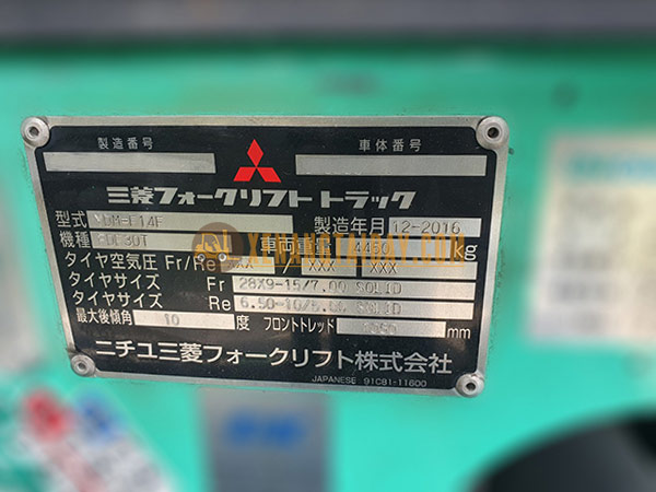 Xe Nâng Dầu MITSUBISHI FDE30T