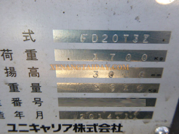 Xe nâng dầu TCM FD20T3Z