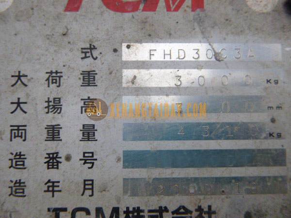 Xe nâng dầu TCM FHD30C3A