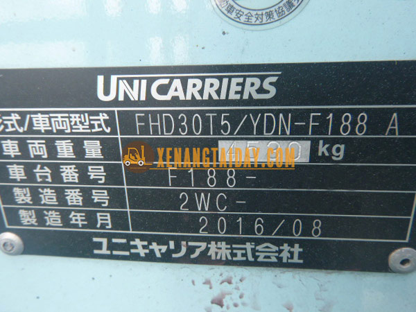 Xe Nâng Dầu UNICARRIERS FHD30T5