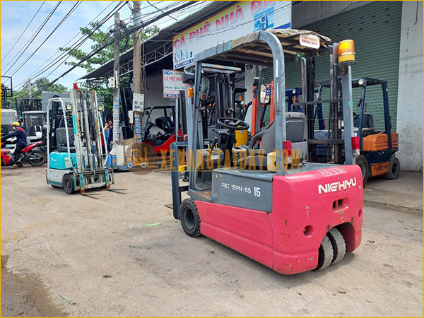Xe nâng điện ngồi lái 1.5 tấn Nichiyu FPT15PN-65-300