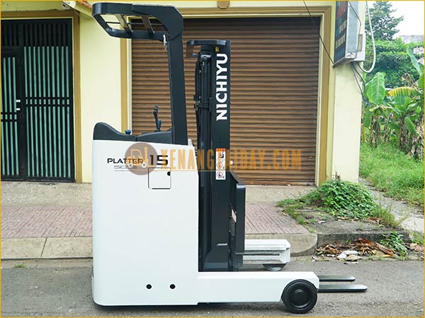 Xe nâng điện đứng lái NICHIYU FBRM15-80-300, khung 3m, 2015, 3190 giờ
