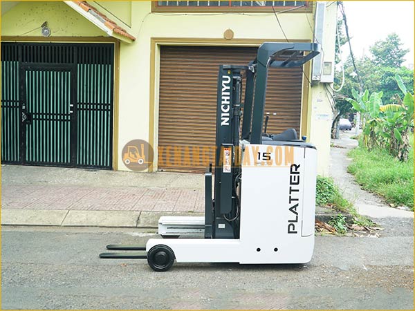 Xe nâng điện đứng lái NICHIYU FBRM15-80-300, khung 3m, 2015, 3190 giờ