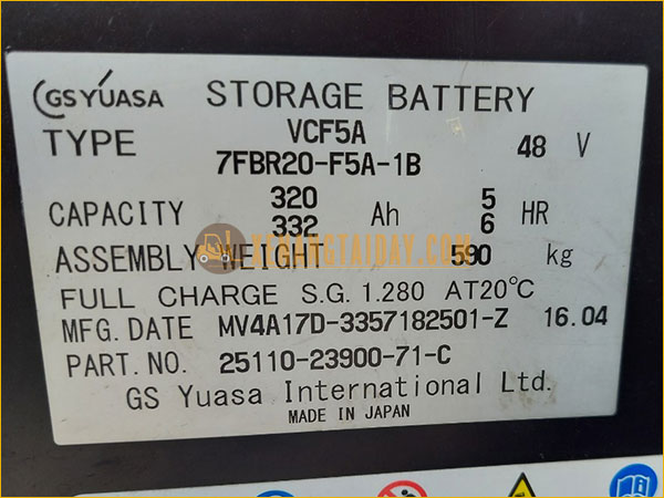 Xe nâng điện đứng lái Toyota 7FBR25