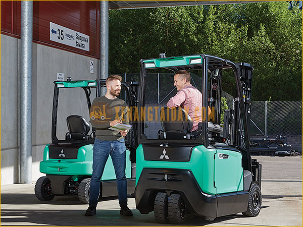 Xe nâng điện ngồi lái 3 bánh Mitsubishi FB16-ANT