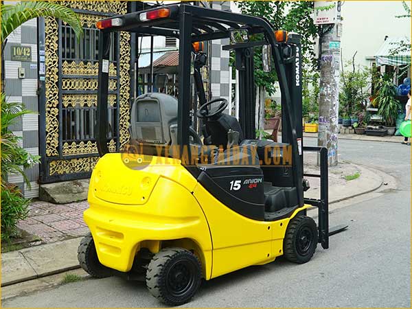 Xe nâng điện ngồi lái KOMATSU FB15-12 gắn bình điện axít chì 48V - 402Ah LIFTTOP VTFL6