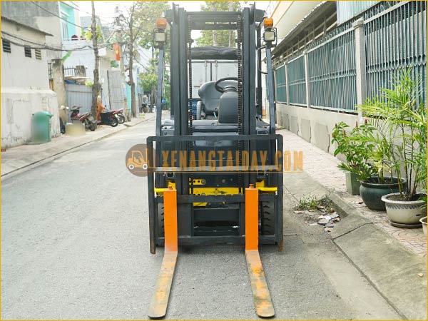 Xe nâng điện ngồi lái KOMATSU FB15-12 gắn pin lithum 48V - 340Ah PKGFF48340