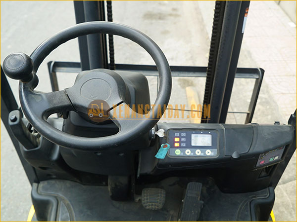 Xe nâng điện ngồi lái KOMATSU FB15-12 gắn pin lithum 48V - 340Ah PKGFF48340