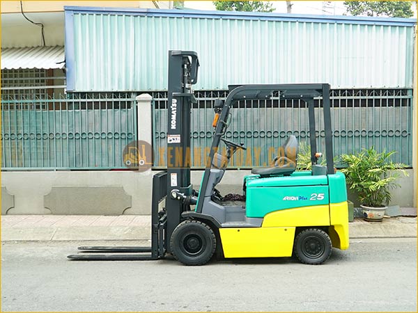 Xe nâng điện ngồi lái KOMATSU FB25EX-11, khung 4m, 2008, 5880 giờ