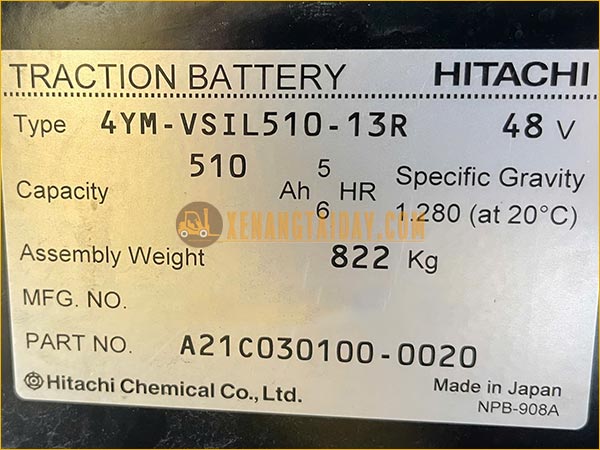 Xe nâng điện ngồi lái NICHIYU FB15PN-80B-300