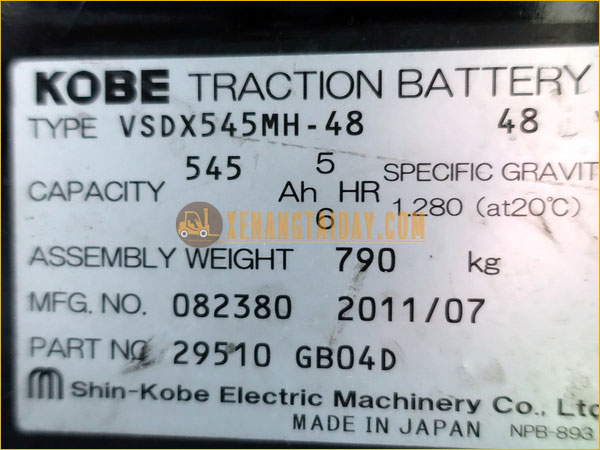 Xe nâng điện ngồi lái Nissan K1B1
