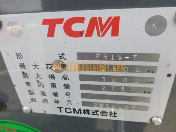Xe nâng điện ngồi lái TCM FB15-7