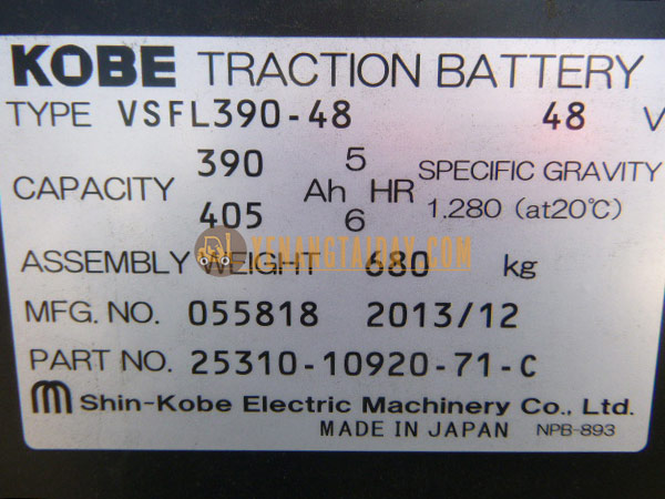 Xe nâng điện ngồi lái TOYOTA 7FBE15