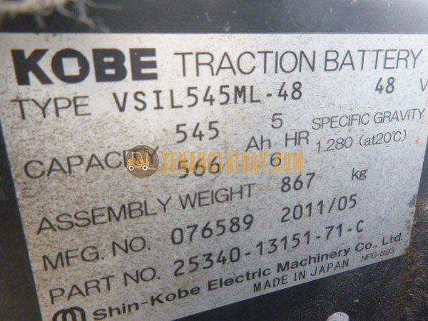 Xe nâng điện ngồi lái TOYOTA 7FBH15
