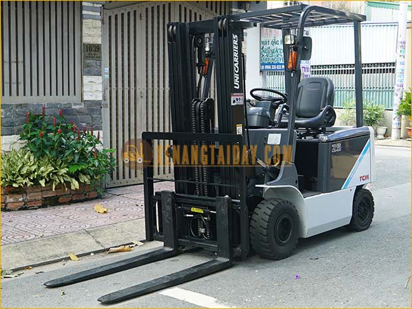 Xe nâng điện ngồi lái TCM - UNICARRIERS FB25-8 gắn pin lithum 48V - 460Ah PKGFF48460