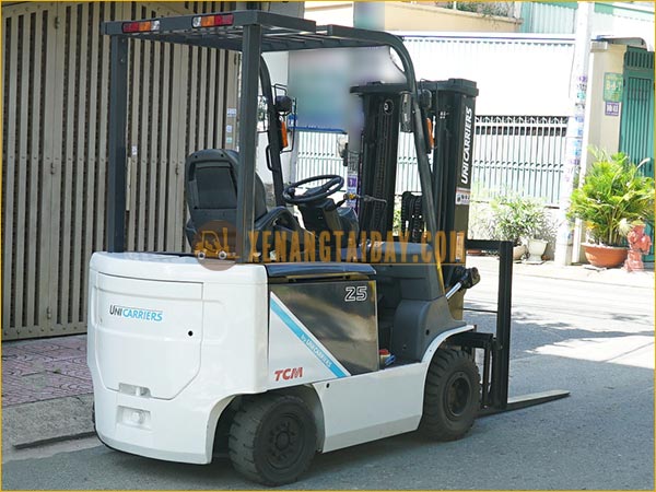Xe nâng điện ngồi lái TCM - UNICARRIERS FB25-8 gắn pin lithum 48V - 460Ah PKGFF48460