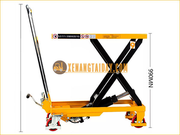 Xe nâng mặt bàn 750kg Noblelift TF75
