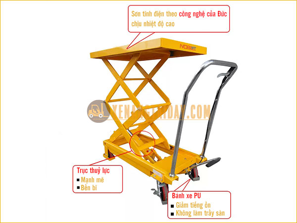 Xe nâng mặt bàn cao 1.5 mét Noblelift 700kg
