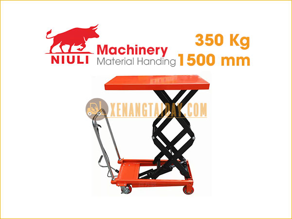 Xe nâng mặt bàn NIULI 350kg  WP350, cao 1500mm