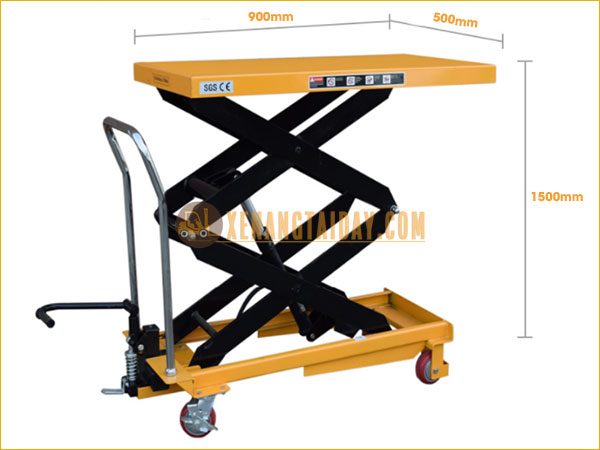 Xe nâng mặt bàn NIULI 350kg  WP350, cao 1500mm