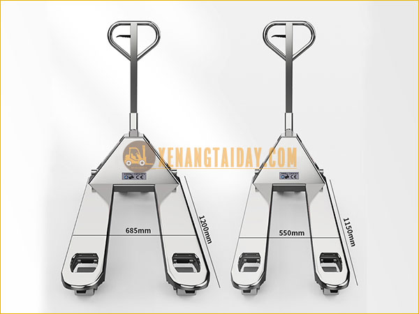 Xe nâng tay 2.5 tấn ICHIMENS XT540-1150-INOX