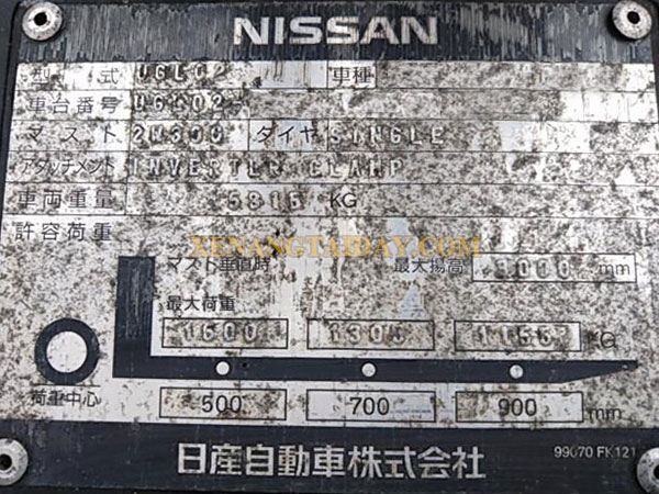 Xe nâng Xăng NISSAN UGL02